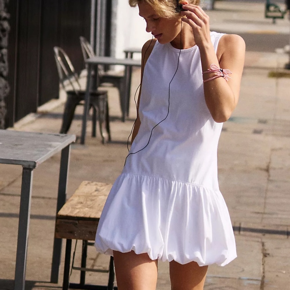 NWT Free People Movement Hot Shot Bubble Set in white women's small relaxed fit - Picture 4 of 13